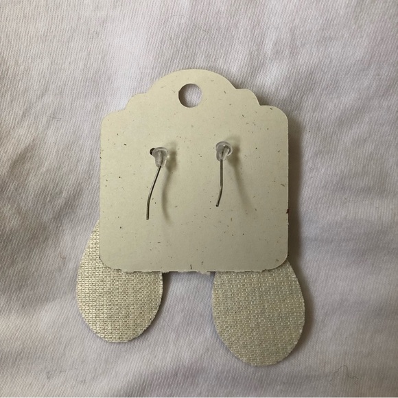 Floral Striped Earrings - Picture 3 of 3